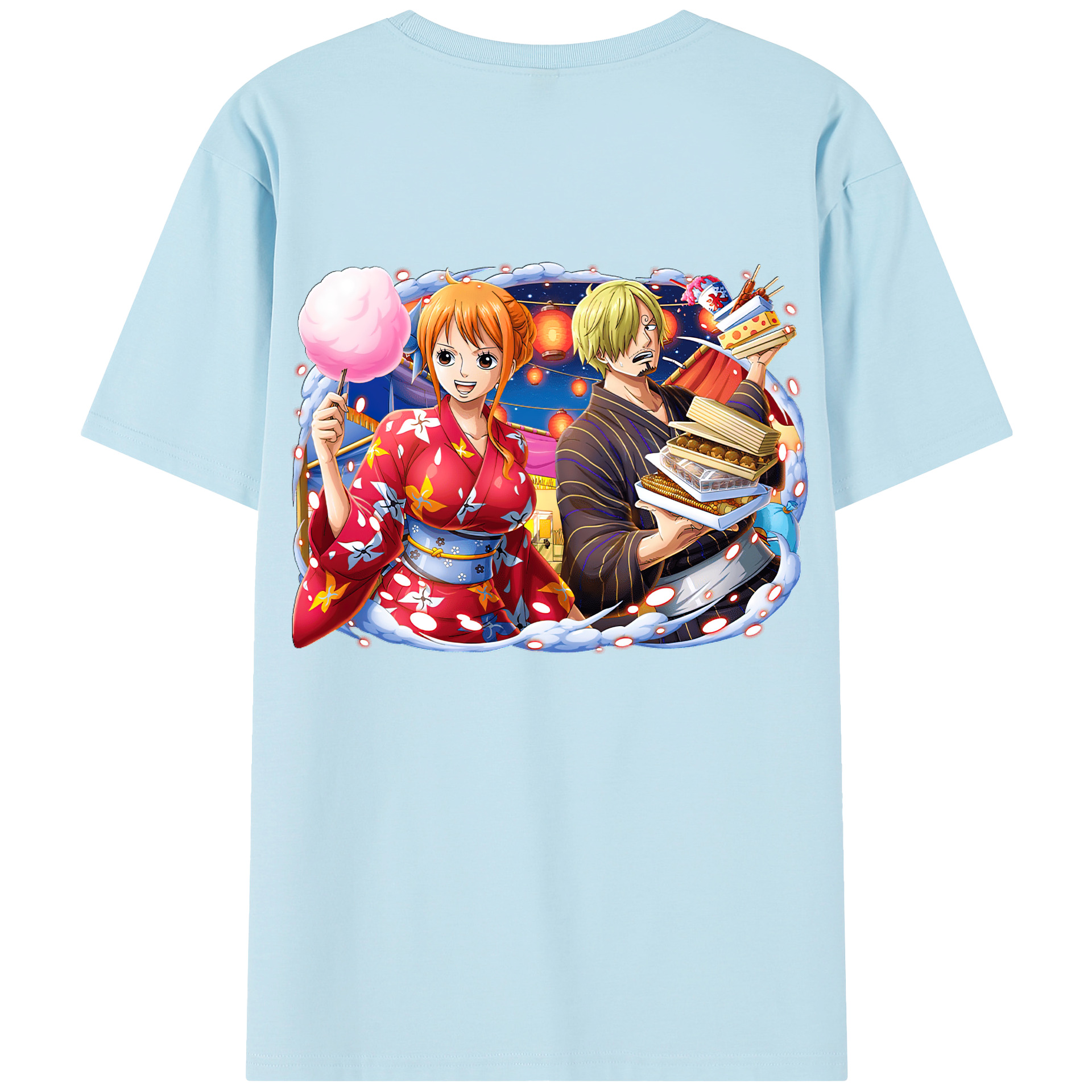 ワンピース サンジ ONE PIECE Sanji 綿100％半袖Tシャツ（背面プリント）